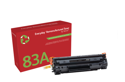 Bild von Everyday Wiederaufbereiteter Schwarz Toner von Xerox für HP 83A (CF283A), Standard kapazität