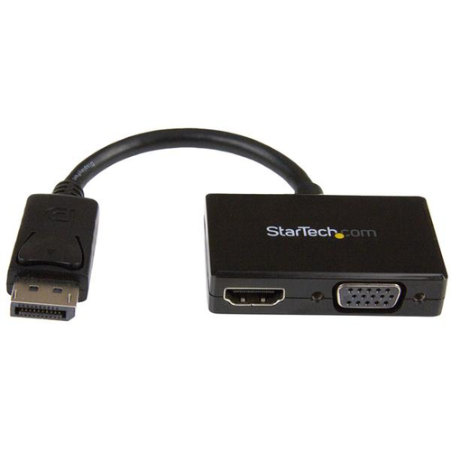 Bild von StarTech.com Reise A/V Adapter: 2-in-1 DisplayPort auf HDMI oder VGA Konverter