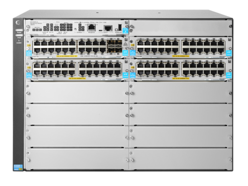 Bild von HPE 5412R 92GT PoE+ & 4-port SFP+ (No PSU) v3 zl2 Managed L3 Gigabit Ethernet (10/100/1000) Power over Ethernet (PoE) 7U Grau