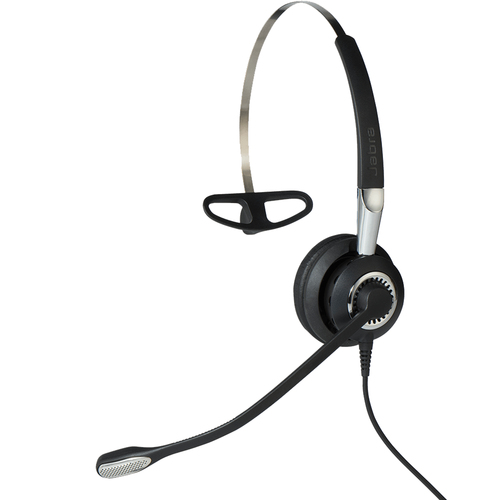 Bild von Jabra Biz 2400 II USB Mono CC MS Kopfhörer Kabelgebunden Kopfband Büro/Callcenter Schwarz, Silber