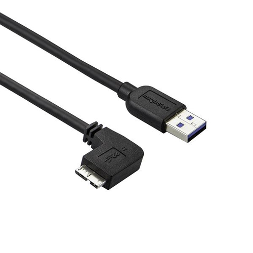 Bild von StarTech.com 1m Slim Micro USB 3.0 Kabel linksgewinkelt