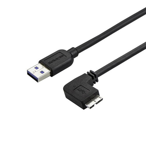 Bild von StarTech.com 1m Slim Micro USB 3.0 Kabel rechtsgewinkelt