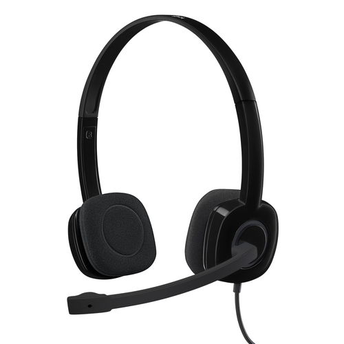 Bild von Logitech H151 Kopfhörer Kabelgebunden Kopfband Büro/Callcenter Schwarz