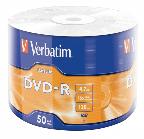 Bild von Verbatim 43791 DVD-Rohling 4,7 GB DVD-R 50 Stück(e)