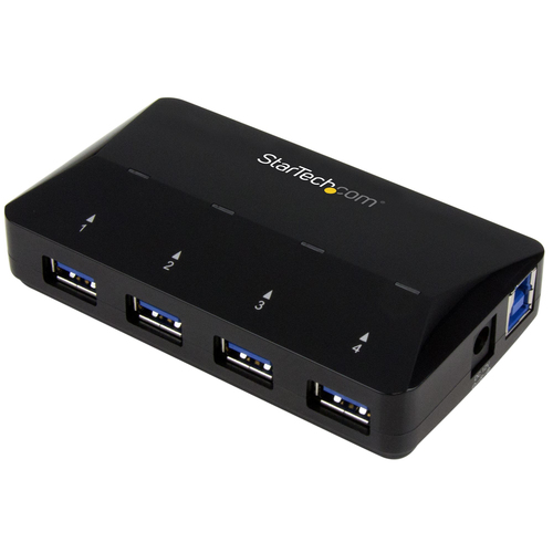 Bild von StarTech.com 4 Port USB 3.0 Hub plus dedizierter Ladeanschluss - 5Gbps - 1 x 2.4 A Port