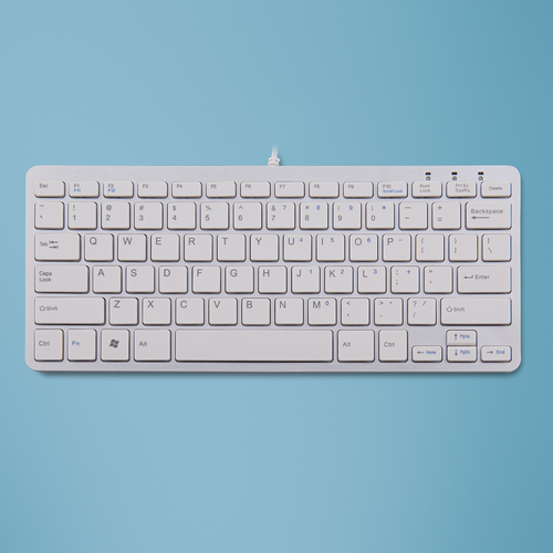 Bild von R-Go Tools Compact R-Go Tastatur, QWERTY (US), weiß, kabelgebunden