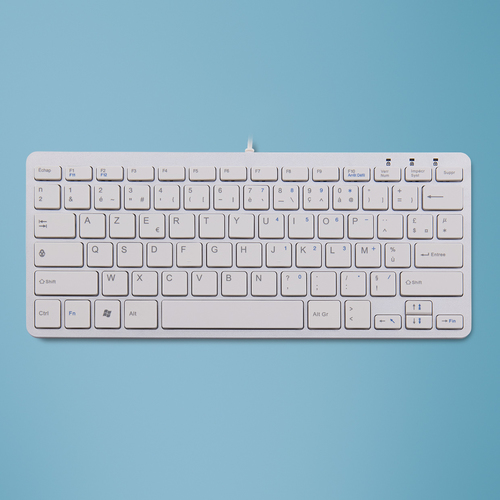 Bild von R-Go Tools Compact R-Go Tastatur, AZERTY (FR), weiß, kabelgebunden