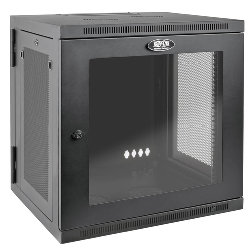 EATON TRIPPLITE SmartRack 12U UPS-Depth Wall-Mount Small Rack Enclosure Clear Acrylic Window Hinged