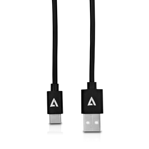V7 USB2 A TO USB-C CABLE 2M BLACK