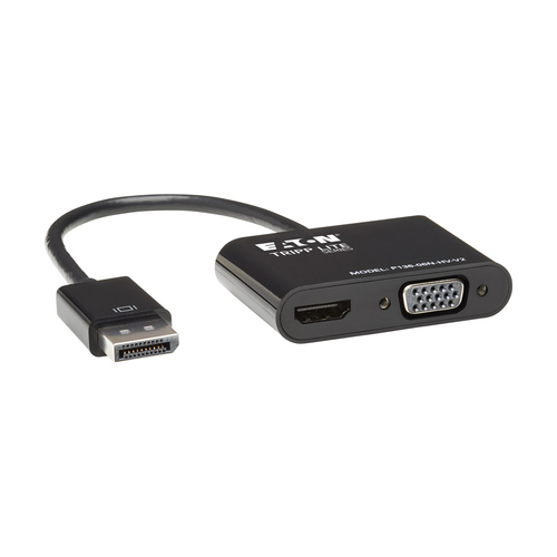 EATON TRIPPLITE DisplayPort to VGA/HDMI All-in-One Converter Adapter DP ver 1.2 4K 30Hz HDMI