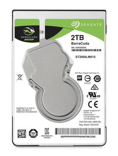 Bild von Seagate Barracuda 2.5&quot; Interne Festplatte 2 TB 5400 RPM 128 MB 2.5&quot; Serial ATA III