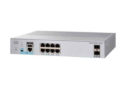 Bild von Cisco WS-C2960L-8TS-LL Netzwerk-Switch Managed L2 Gigabit Ethernet (10/100/1000) 1U Grau