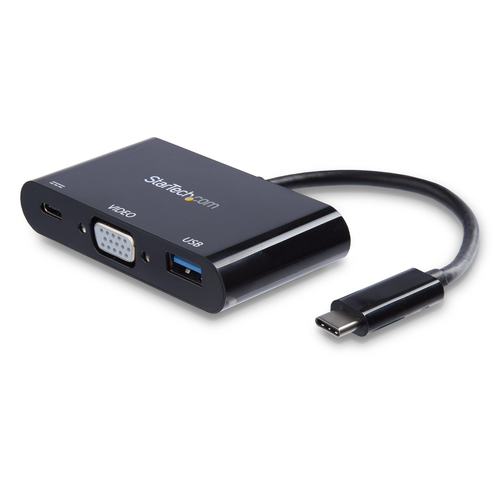 Bild von StarTech.com USB-C auf VGA Multifunktions-Adapter mit USB-A Port und Power Delivery