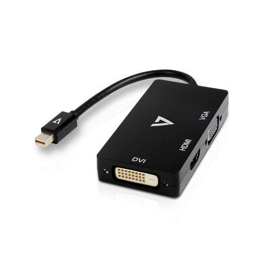 Bild von V7 Mini-DisplayPort-Adapter (m) auf VGA, HDMI oder DVI (w)