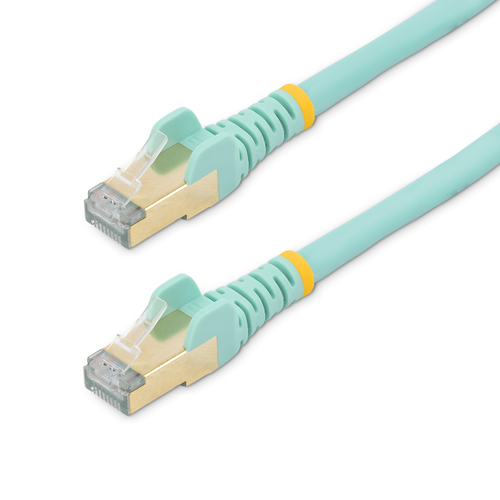 Bild von StarTech.com Cat6a Ethernet Kabel - geschirmt (STP) - 2m - Türkis