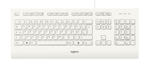 Bild von Logitech K280E Pro f/ Business Tastatur Büro USB QWERTZ Deutsch Weiß