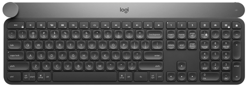 Bild von Logitech Craft Advanced keyboard with creative input dial Tastatur Universal RF Wireless + Bluetooth QWERTY Italienisch Schwarz, Grau