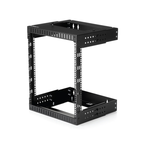 Bild von StarTech.com 2-Pfosten 12HE Heavy-Duty Wandmontage Netzwerk-Rack, 19&quot; Open Frame Server Rack mit Einstellbarer Tiefe, Wandmontage Daten-Rack für IT/AV/Patch Panele/Computer - Käfigmuttern und Schrauben inkl.