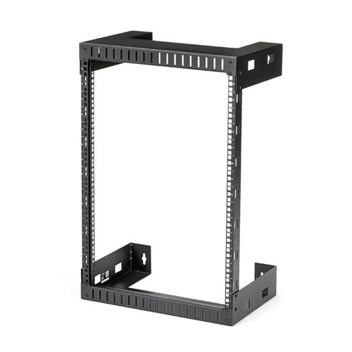 Bild von StarTech.com 2-Pfosten 15HE Heavy-Duty Wandmontage Netzwerk-Rack, 19&quot; Open Frame Server Rack, 12&quot; Tief, Wandmontage Daten-Rack für IT / AV / Patch Panel / Computer Geräte - Käfigmuttern und Schrauben inkl.