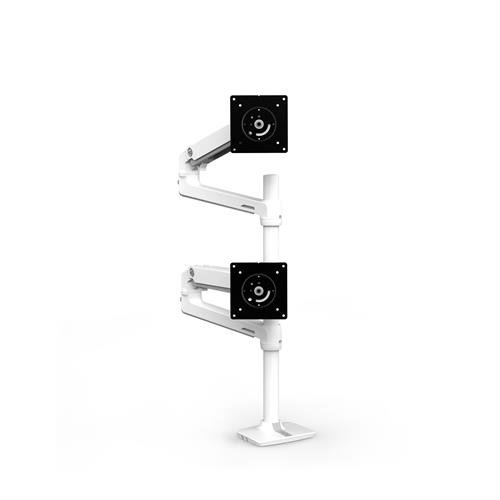 Bild von Ergotron LX Series LX Dual Stacking Arm Flachbildschirm-Tischhalterung 101,6 cm (40&quot;) Tisch/Bank Weiß