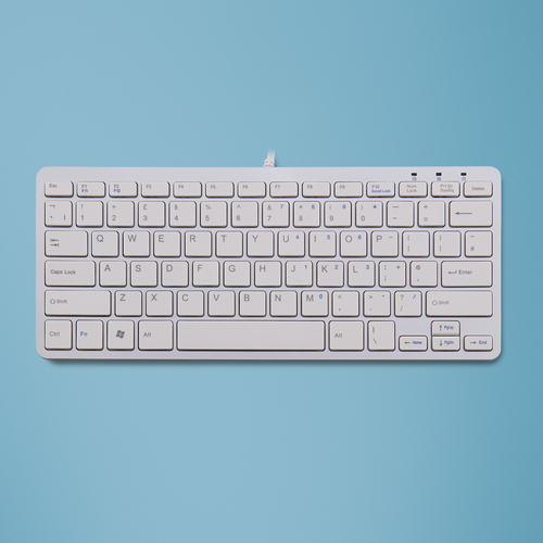 Bild von R-Go Tools Compact R-Go Tastatur, QWERTY (UK), weiß, kabelgebunden