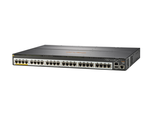 Bild von Aruba, a Hewlett Packard Enterprise company Aruba 2930M 24 Smart Rate PoE+ 1-slot Managed Gigabit Ethernet (10/100/1000) Power over Ethernet (PoE) 1U Schwarz