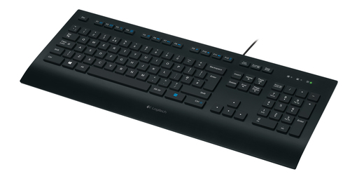 Bild von Logitech K280E Pro f/ Business Tastatur Büro USB QWERTZ Deutsch Schwarz