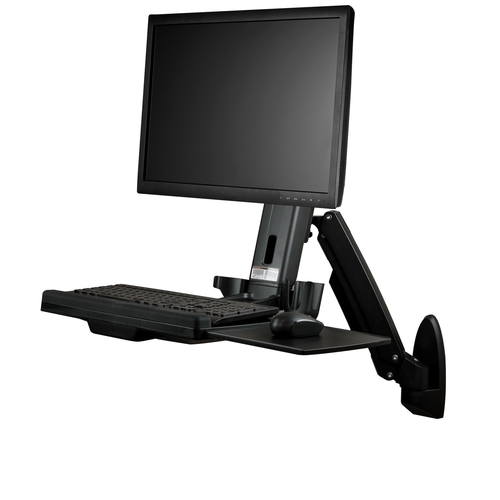 Bild von StarTech.com Wandmontage Sitz-/ Steh Workstation - 1 Monitor