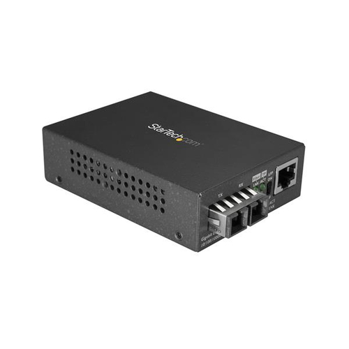 Bild von StarTech.com MCMGBSCSM10 Netzwerk Medienkonverter 1000 Mbit/s 1310 nm Einzelmodus Schwarz