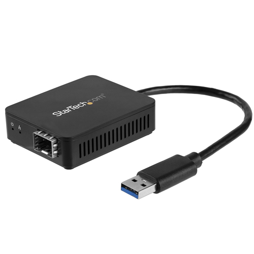 Bild von StarTech.com USB 3.0 auf LWL Konverter - USB 3.0 auf Glasfaserkonverter - Kompakter USB zu offener SFP Adapter - USB zu Gigabit Netzwerkadapter - USB 3.0 Glasfaser Adapter Multi Mode (MMF) / Single Mode Fiber (SMF) kompatibel