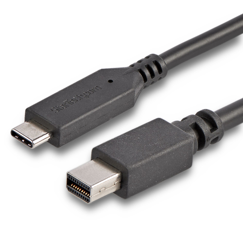 Bild von StarTech.com 1,8m USB-C auf Mini DisplayPort Kabel - 4K 60Hz - Schwarz