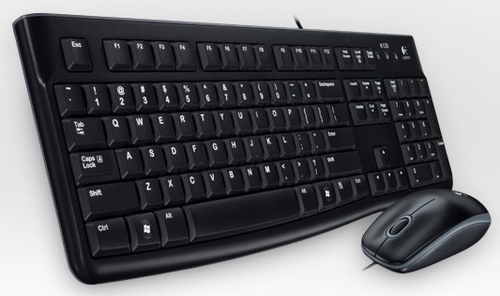 Bild von Logitech Desktop MK120 Tastatur Maus enthalten USB QWERTZ Ungarisch Schwarz