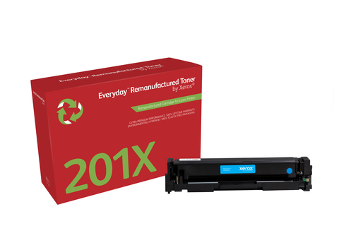 Bild von Everyday ™ Cyan wiederaufbereiteter Toner von Xerox, kompatibel mit HP 201X (CF401X), High capacity