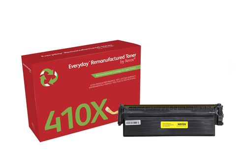 Bild von Everyday ™ Gelb wiederaufbereiteter Toner von Xerox, kompatibel mit HP 410X (CF412X), High capacity