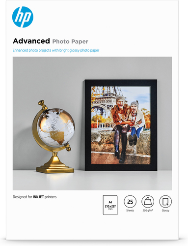 Bild von HP Advanced Fotopapier, glänzend - 25 Blatt/A4/210 x 297 mm