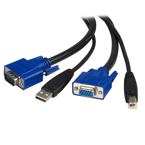 Bild von StarTech.com 1,8m USB VGA KVM 2-in-1 Kabel für KVM Switch