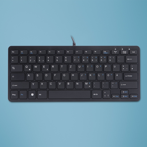 Bild von R-Go Tools Compact R-Go Tastatur, QWERTZ (DE), schwarz, kabelgebunden