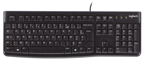 Bild von Logitech K120 Corded Keyboard Tastatur Büro USB AZERTY Belgisch Schwarz