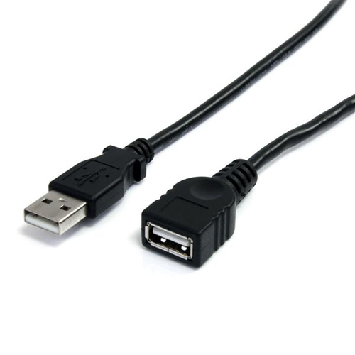 Bild von StarTech.com USBEXTAA10BK USB Kabel 3 m USB 2.0 USB A Schwarz