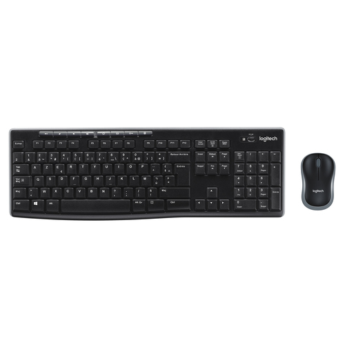 Bild von Logitech Wireless Combo MK270 Tastatur Maus enthalten Büro USB AZERTY Belgisch Schwarz