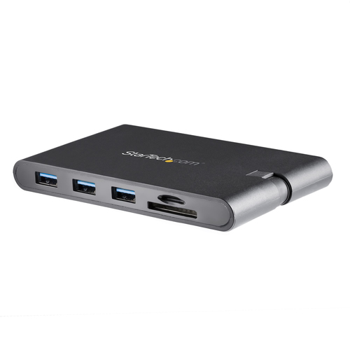 Bild von StarTech.com USB-C Multiport Adapter - USB Typ C Mini Dock mit HDMI 4K oder VGA 1080p Video - 100W PD Pass-through, 3 Port USB 3.0 Hub, GbE, SD & MicroSD - Laptop Travel Dock