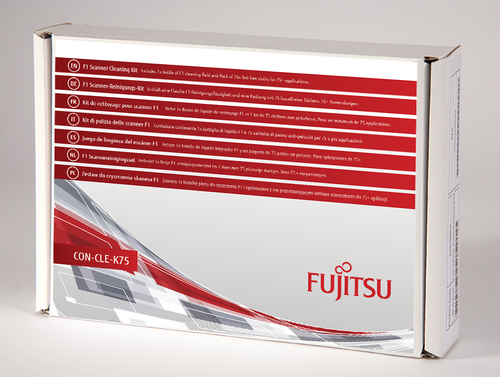 Bild von Fujitsu CON-CLE-K75 Reinigungskit Scanner Gerätereinigungs-Trockentücher