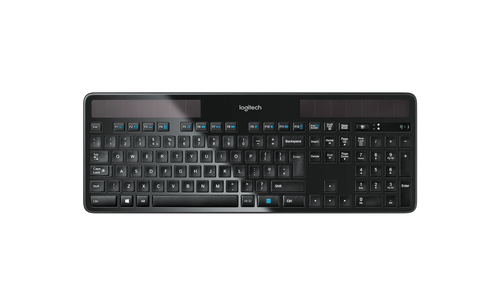 Bild von Logitech Wireless Solar Keyboard K750 Tastatur Universal RF Wireless QWERTY Spanisch Schwarz