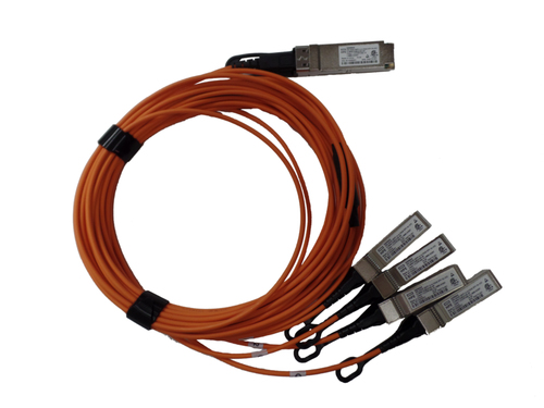 Bild von HPE Q9S66A InfiniBand/Glasfaserkabel 5 m QSFP+ 4x SFP+ Orange