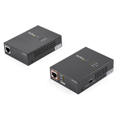 Bild von StarTech.com 1 Port Gigabit PoE Injector & Splitter Komplet - 60W über Ethernet Injektor 100m/12-24V DC Verteiler 802.3bt Midspan Einzeln Port Ultra PoE LAN/RJ45 Sicherheit/Überwachung