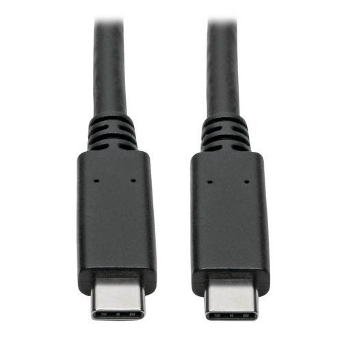 EATON TRIPPLITE USB-C Cable M/M - USB 3.1 Gen 2 10 Gbps 5A Rating USB-IF Certified Thunderbolt 3 Com
