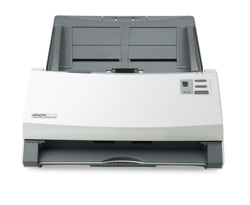 Bild von Plustek SmartOffice PS406U Plus ADF-Scanner 600 x 600 DPI A4 Grau, Weiß