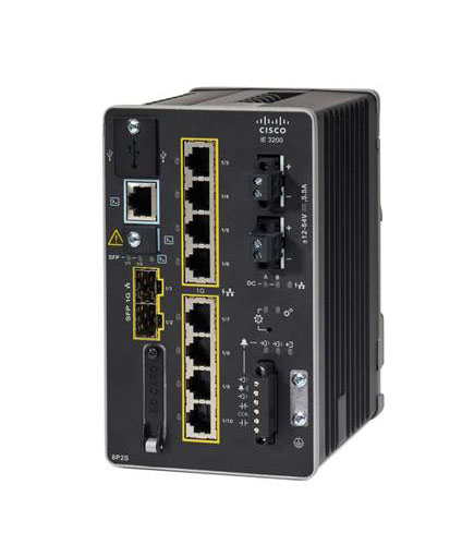 Bild von Cisco IE-3200-8P2S-E Netzwerk-Switch Managed L2 Fast Ethernet (10/100) Power over Ethernet (PoE) Schwarz