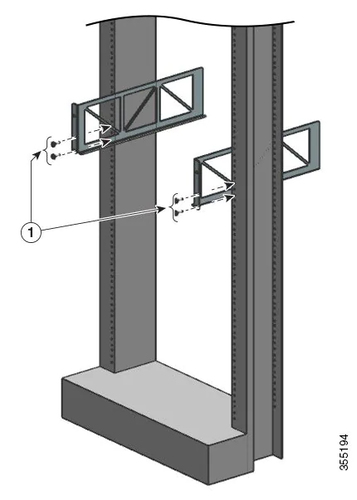 Bild von Cisco C9407-SHELF-KIT= Montage-Kit Stahl