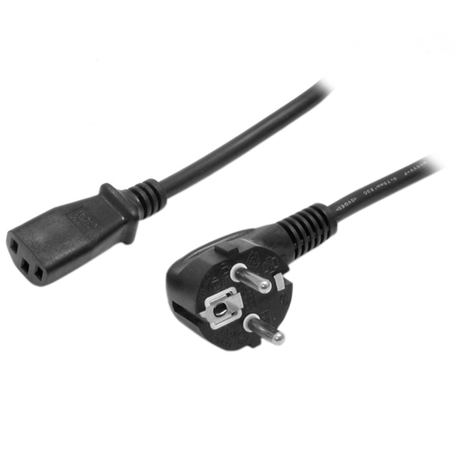 Bild von StarTech.com 2 m Computer Stromkabel, 18AWG, EU Schuko auf C13, 10A 250V, Schwarz Ersatz AC Netzkabel, Drucker Stromkabel, PC Stromversorgungskabel, Monitor Stromkabel - UL gelistet